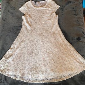 White eyelet dress